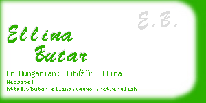 ellina butar business card